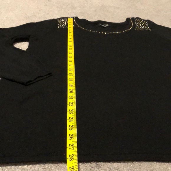 NWT Jessica Black Long-Sleeve Top (Petite) - Picture 6 of 8